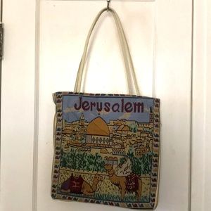 Jerusalem Embroidered Tote Bag | Made in Israel